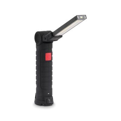 Luz de trabajo recargable con base magnética Negro