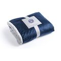 Manta de coral fleece y sherpa de 380g/m2 Mar