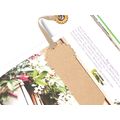 Marcapáginas reciclado con cápsula de semillas