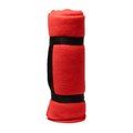 Manta polar anti-pilling con asa Rojo