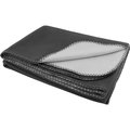 Manta Polar Doble Capa Bicolor Gris