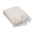 Manta de poliéster de tacto suave Beige