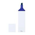 Marcador fluorescente de ABS reciclado Azul