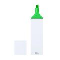 Marcador fluorescente de ABS reciclado Ver