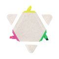 Marcador fluorescente triple