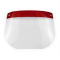 Máscara facial con pantalla PET Rojo UNICA