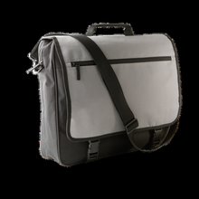 Maletín porta documentos con solapa Black / Light Grey