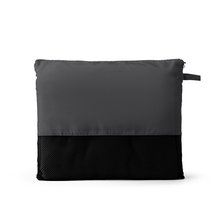 Manta de forro polar con funda Negro