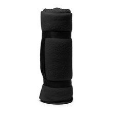 Manta polar anti-pilling con asa Negro