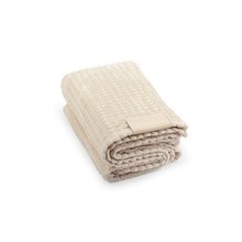 Manta de poliéster reciclado Beige