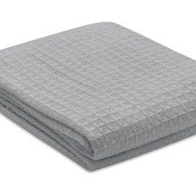 Manta textura Waffle de Algodón 350g Gris