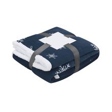 Manta Navideña Sherpa Suave 380g/m2 Mar