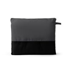 Manta de forro polar con funda Negro