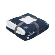 Manta Navideña Sherpa Suave 380g/m2 Mar