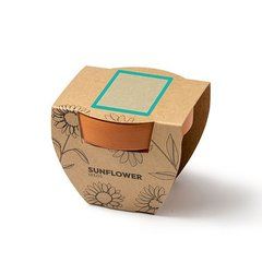 Macetero con semillas y sustrato incluidos | ZONA1 | 40 x 40