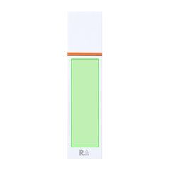 Marcador fluorescente de ABS reciclado | Area 5 | 20 x 65
