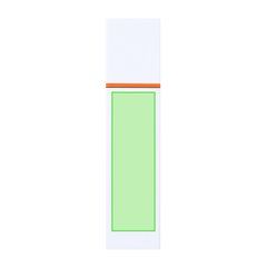 Marcador fluorescente de ABS reciclado | Area 8 | 20 x 65
