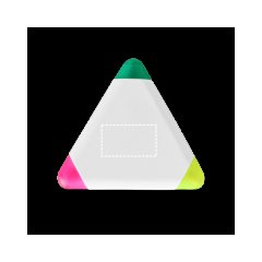 Marcador de texto triangular | Delantera | 35 x 20