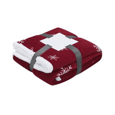 Manta Navideña Sherpa Suave 380g/m2 Roj