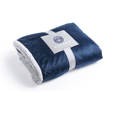Manta de coral fleece y sherpa de 380g/m2 Mar