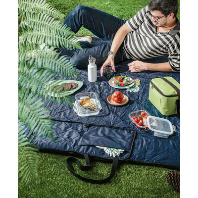 Manta de picnic plegable con bolsillo