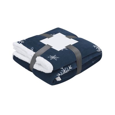 Manta Navideña Sherpa Suave 380g/m2 Mar