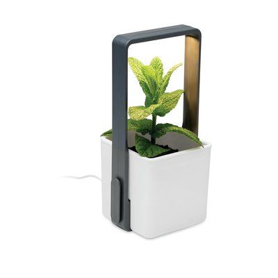 Maceta interior PP con luz LED