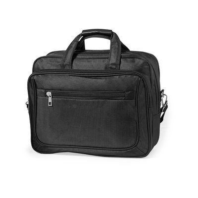 Maletín negro con bolsillo acolchado para portatil 14'