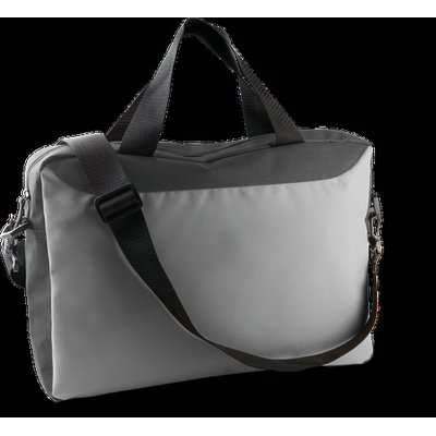 Maletín poliéster con bandolera Dark Grey / Light Grey