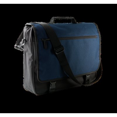 Maletín porta documentos con solapa Black / Navy