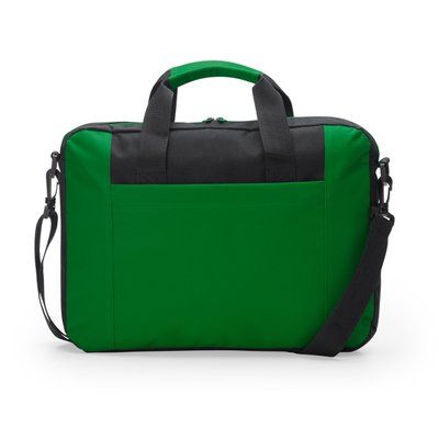 Maletín portaordenador con bolsillo exterior Verde Helecho