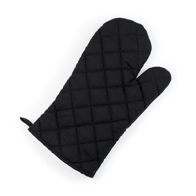Manopla de cocina en algodón Negro Talla Única Adulto