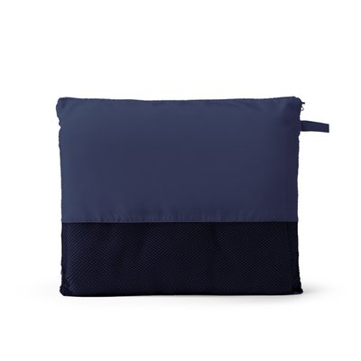 Manta de forro polar con funda Marino