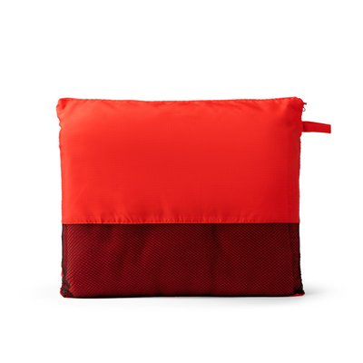 Manta de forro polar con funda Rojo