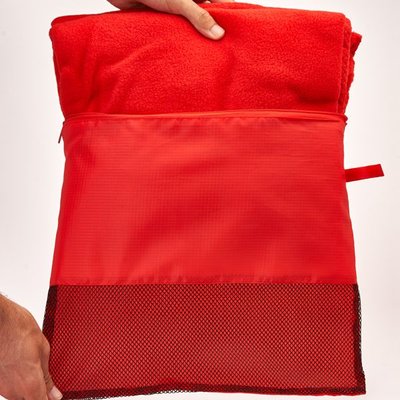Manta de forro polar con funda