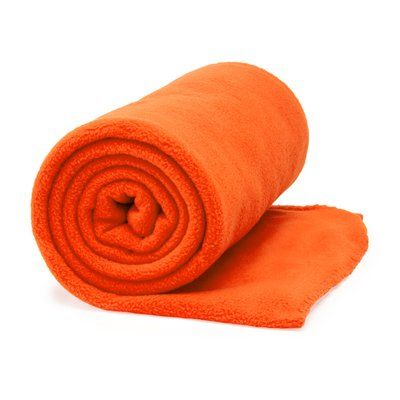 Manta polar 180 g con anti-pilling Naranja