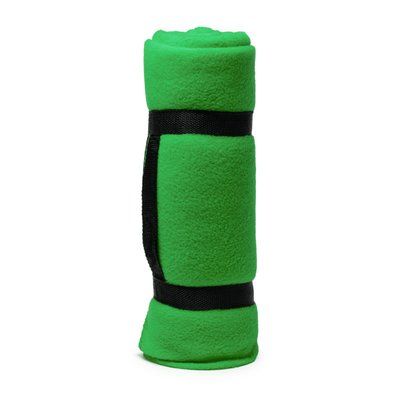 Manta polar anti-pilling con asa Verde Helecho