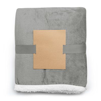 Manta polar de poliéster sintético de 380 g Gris
