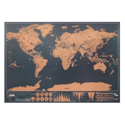 Mapamundi para Rascar 42x30cm