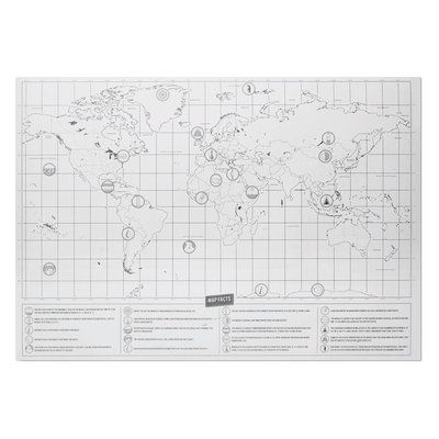 Mapamundi para Rascar 42x30cm