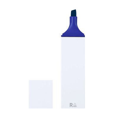 Marcador fluorescente de ABS reciclado Azul
