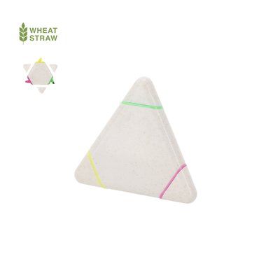 Marcador fluorescente triple
