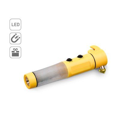 Martillo de emergencia con linterna