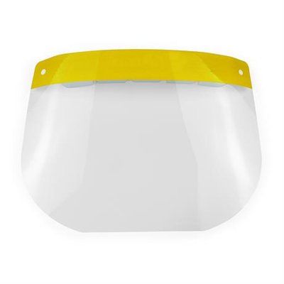 Máscara facial con pantalla PET Amarillo UNICA