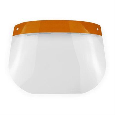 Máscara facial con pantalla PET Naranja UNICA