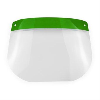 Máscara facial con pantalla PET Verde Helecho UNICA