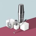 Medidor de bebidas de acero inox.