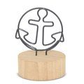 Memo Clip Áncora con Base de Madera