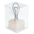 Memo Clip Bombilla con Base de Madera