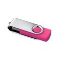 Memoria USB 16GB Clip Giratorio Fucsia